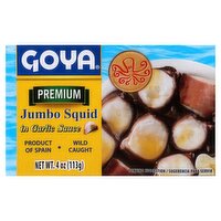 Goya Premium Jumbo Squid in Garlic Sauce, 4 oz, 4 Ounce