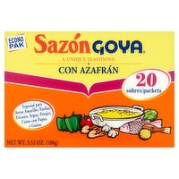 Sazón Goya Con Azafrán Seasoning Econo Pak, 20 count, 3.52 oz, 3.52 Ounce