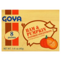 Goya Ham & Pumpkin Flavored Concentrate, 8 count, 1.41 oz