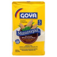 Goya Masarepa Enriched Pre-Cooked White Corn Meal, 5 lbs