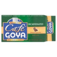 Café Goya Rich, Dark & Smooth Bold Latin Flavor Decaffeinated Coffee, 8.8 oz