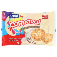 Goya Carnaval Coconut Flavored Cream Sandwich Cookies, 12 count, 14.2 oz