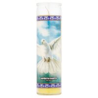 Goya Holy Spirit 8" Glass Candle, 9.6 oz