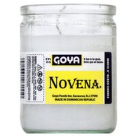 Goya Novena White 3" Glass Candle