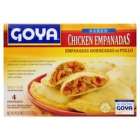 Goya Baked Chicken Empanadas, 4 count, 10 oz