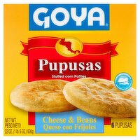 Goya Cheese & Beans Pupusas, 6 count, 22 oz