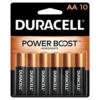 Duracell Power Boost 1.5 V AA Alkaline Batteries, 10 count