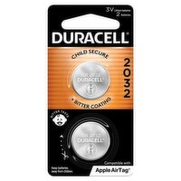 Duracell CR2032 3V Lithium Batteries, 2 count