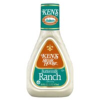 Ken's Steak House Buttermilk Ranch Dressing, 16 fl oz, 16 Fluid ounce