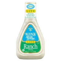 Ken's Steak House Lite Ranch Dressing, 16 fl oz, 16 Fluid ounce