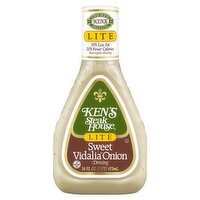 Ken's Steak House Lite Sweet Vidalia Onion Dressing, 16 fl oz, 16 Fluid ounce