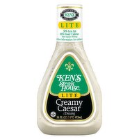 Ken's Steak House Lite Creamy Caesar Dressing, 16 fl oz, 16 Fluid ounce