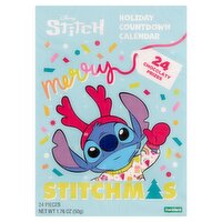 Frankford Disney Stitch Merry Stitchmas Holiday Countdown Calendar Chocolate, 24 count, 1.76 oz