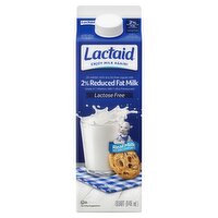 Lactaid 2% Reduced Fat Milk, 1 quart, 31.98 Fluid ounce