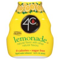 4C Lemonade Liquid Water Enhancer, 1.62 fl oz, 1.62 Fluid ounce