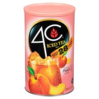 4C Natural Peach Flavor Iced Tea Mix, 66.1, 66.1 Ounce