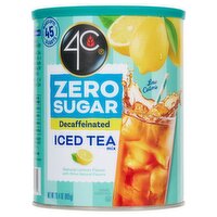 4C Zero Sugar Decaffeinated Iced Tea Mix, 28.4 oz, 28.4 Ounce