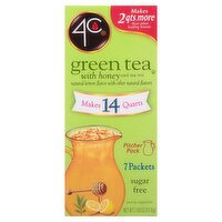 4C Green Tea with Honey Iced Tea Mix, 7 count, 1.69 oz