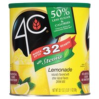 4C Lemonade Drink Mix with Stevia, 33.1 oz