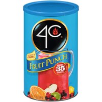 4C Fruit Punch Drink Mix, 35 Quarts, 72.5 oz, 72.5 Ounce