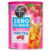 4C Zero Sugar Raspberry Iced Tea Mix, 28.4 oz, 28.4 Ounce