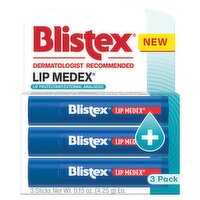 Blistex Lip Medex Lip Protectant Sticks, 3 count, 0.15 oz