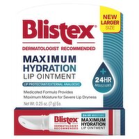 Blistex Maximum Hydration Lip Ointment New Larger Size, 0.25 oz