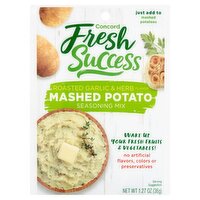 Concord Fresh Success Roasted Garlic & Herb Flavor Mashed Potato Seasoning Mix, 1.27 oz, 1.27 Ounce