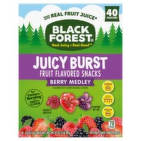 Black Forest Juicy Burst Berry Medley Fruit Flavored Snacks, 0.8 oz, 40 count