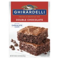 GHIRARDELLI Premium Double Chocolate Brownie Mix, 18 oz, 18 Ounce