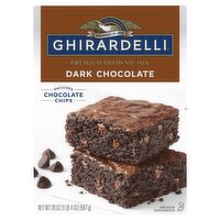 GHIRARDELLI Premium Dark Chocolate Brownie Mix, 20 oz, 20 Ounce