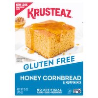 Krusteaz Gluten Free Honey Cornbread & Muffin Mix, 15 oz, 15 Ounce