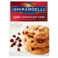 Ghirardelli Chocolate Dark Chocolate Chip Premium Cookie Mix, 16.75 oz