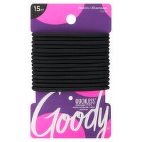 Goody Ouchless Black, 15 count, 15 Each