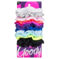 Goody Scrunchie Large Plain Cotton Bright Asst, 12 count