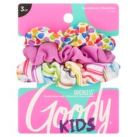 Goody Kids Purple Rainbow Scrunchies, 3 count