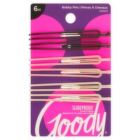 Goody SlideProof Bobby Pins, 6 count