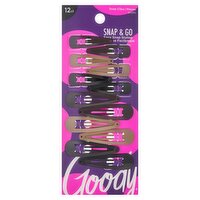 Goody Jalen Snap Clips, 12 count