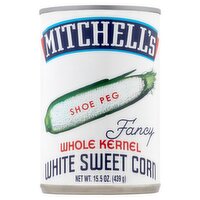 Mitchell's Shoe Peg Whole Kernel White Sweet Corn, 15.5 oz, 15.5 Ounce