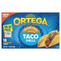 Ortega Yellow Corn Taco Shells, 18 count, 7.4 oz, 7.4 Ounce