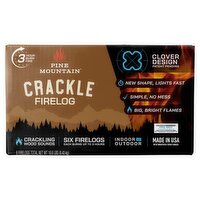 Pine Mountain Indoor and Outdoor Crackle Firelog, 6 count, 22.8 lbs