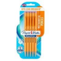 Paper Mate Sharpwriter 0.7mm HB #2 Lead Mechanical Pencils, 5 count