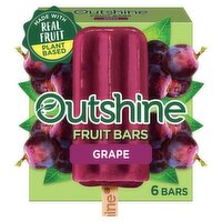 Outshine Grape Fruit Ice Bars, 6 count, 15 fl oz