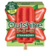 Outshine Strawberry Fruit Ice Bars, 6 count, 15 fl oz