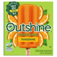 Outshine Tangerine Fruit Ice Bars, 6 count, 15 fl oz, 14.7 Fluid ounce