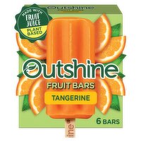 Outshine Tangerine Fruit Ice Bars, 6 count, 15 fl oz, 14.7 Fluid ounce