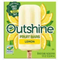 Outshine Lemon Fruit Ice Bars, 6 count, 15 fl oz