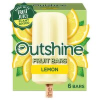 Outshine Lemon Fruit Ice Bars, 6 count, 15 fl oz, 14.7 Fluid ounce