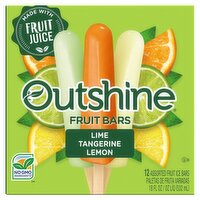 Outshine Lime, Tangerine, Lemon Assorted Fruit Ice Bars, 12 count, 18 fl oz, 18 Fluid ounce