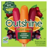 Outshine Cherry, Tangerine, Grape Fruit Ice Bars, 12 count, 18 fl oz